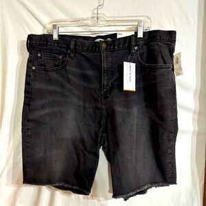 NWT Old Navy Men's 38" Slim Black Denim Shorts